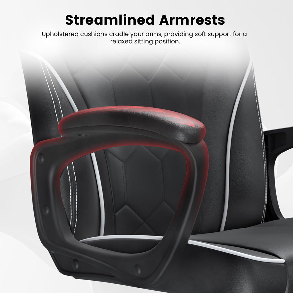 ACGAM  CG-4746 Gaming Office Chair Small Version, Ergonomic Foam Backrest, 360° Swivel &amp; Adjustable Height, 360° Swivel and Height Adjustment