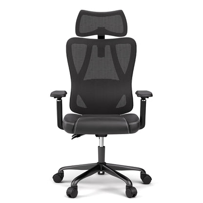 ACGAM CG-5455M Ergonomic Gaming Office Chair, PVC Seat Cushion, Adjustable Armrest &amp; Headrest, 4D Lumbar Support, Synchro Reclining Backrest