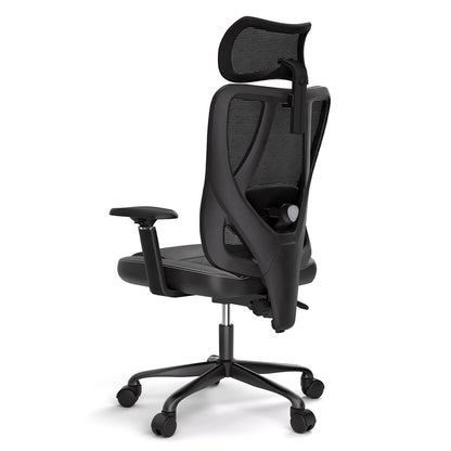 ACGAM CG-5455M Ergonomic Gaming Office Chair, PVC Seat Cushion, Adjustable Armrest &amp; Headrest, 4D Lumbar Support, Synchro Reclining Backrest