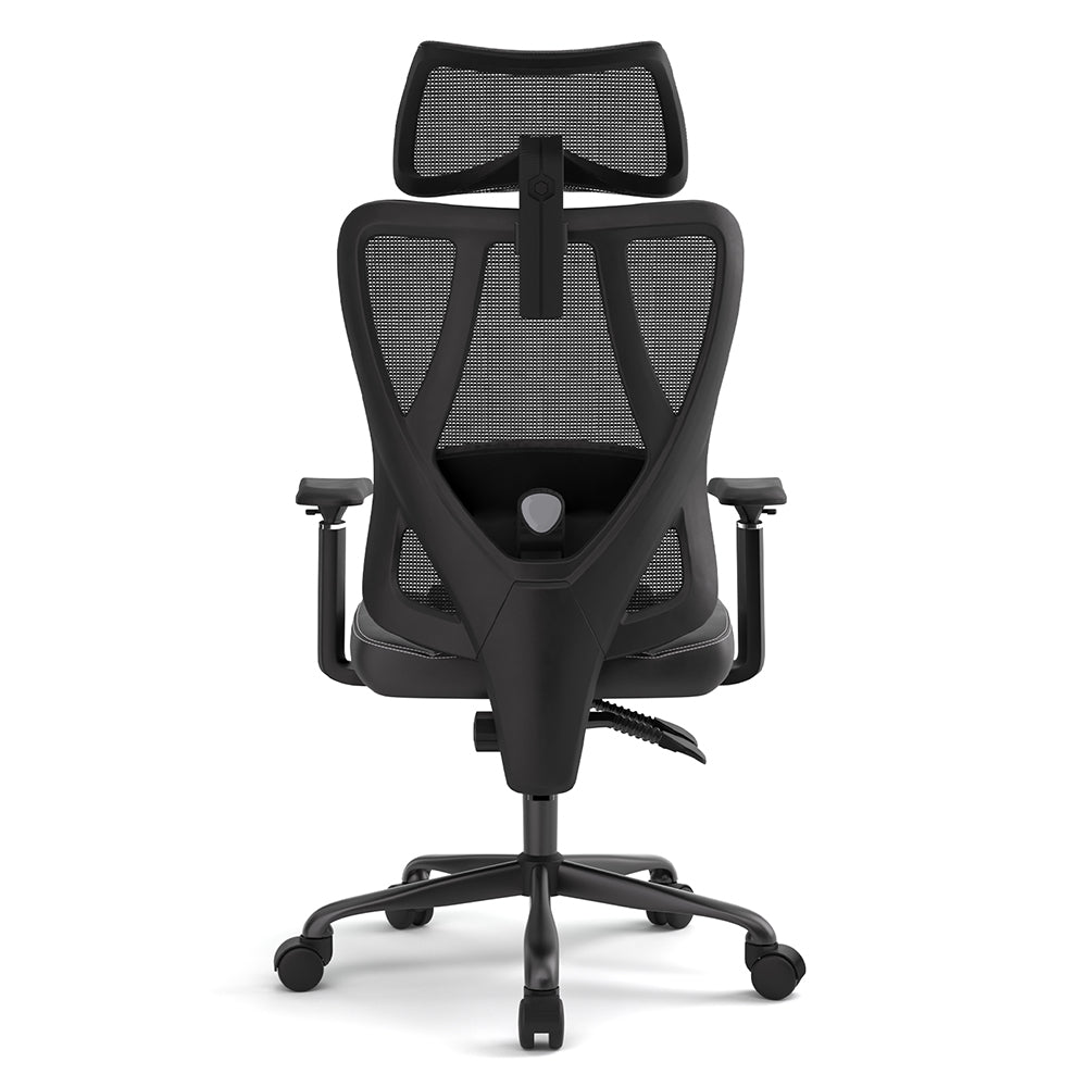ACGAM CG-5455M Ergonomic Gaming Office Chair, PVC Seat Cushion, Adjustable Armrest &amp; Headrest, 4D Lumbar Support, Synchro Reclining Backrest