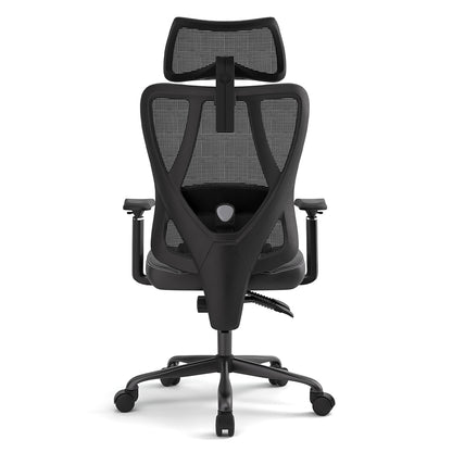 ACGAM CG-5455M Ergonomic Gaming Office Chair, PVC Seat Cushion, Adjustable Armrest &amp; Headrest, 4D Lumbar Support, Synchro Reclining Backrest