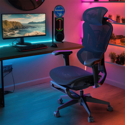 ACGAM CG-5658M Ergonomic Gaming Office Chair with 4D Adjustable Armrest, Lumbar Support, Adjustable Headrest