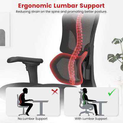 ACGAM CG-5658M Ergonomic Gaming Office Chair with 4D Adjustable Armrest, Lumbar Support, Adjustable Headrest