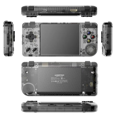 ANBERNIC RG28XX Game Console, 2.83-inch IPS Screen, 32GB TF Card, Multimedia Applications, 8 Hours of Playtime, HDMI Output - Transparent Black