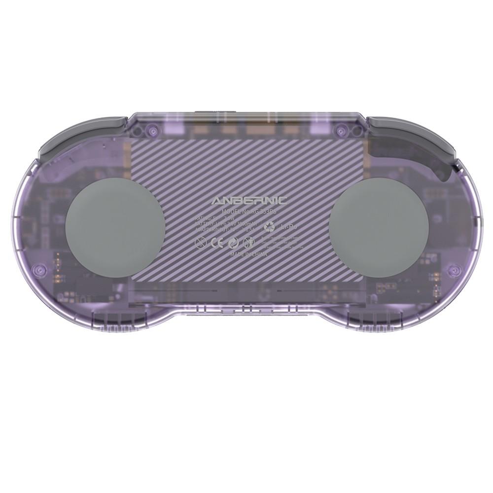 ANBERNIC RG353PS Game Console, 16GB Linux, 1GB LPDDR4, HDMI Output - Transparent Purple