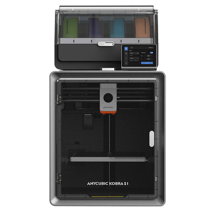 Anycubic Kobra S1 Combo 3D Printer, Up to 8-Color Printing, Ace Pro Color Engine, 600mm/s Ultra-Fast Speed, Auto-leveling, 320°C Hotend, 44dB Ultra-Quiet, CoreXY Construction, 250*250*250mm