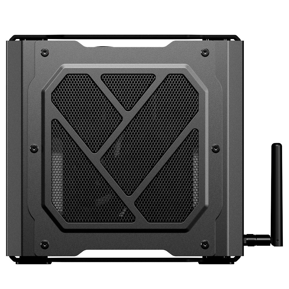 AOOSTAR GODX Gaming Mini PC with Discrete GPU, AMD Ryzen 9 6900HX CPU 8 Core 4.9GHz, AMD Radeon RX 6600LE GPU 8GB 128bit, 32GB RAM 1TB SSD, WiFi6, 2*2.5G LAN, 5*USB3.2, 1*USB4, 1*Type-C, 1*DP, 1*HDMI, 2*Headphone Jack, 2*Microphone Port - EU Plug