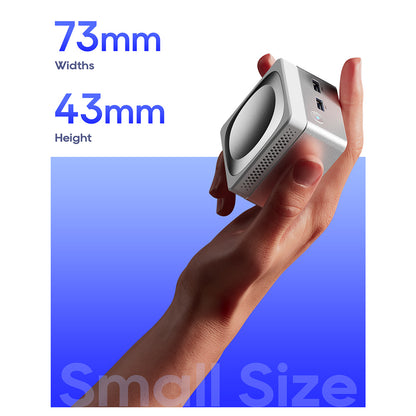 AOOSTAR T8 Mini PC (Free Docking Station), Intel N100 4 Cores Max 3.4GHz, 12GB LPDDR5 RAM 256GB SSD, Support Dual-screen 4K@60Hz Display, Dual Band WiFi, 1*Full-featured Type-C 2*USB3.0 2*USB2.0 1*HDMI 2*1000Mbps LAN 1*Audio Jack, 35W GaN Charger