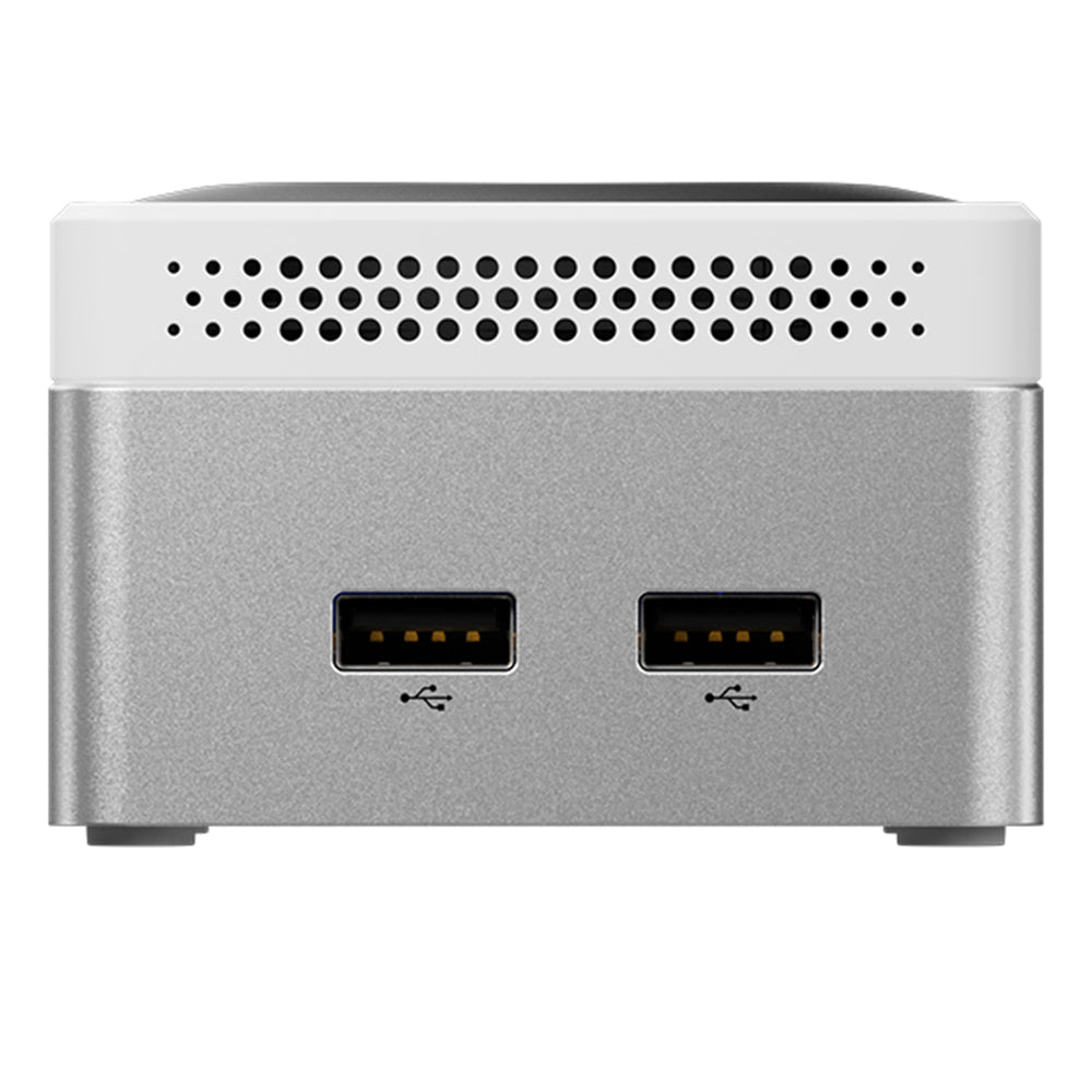 AOOSTAR T8 Mini PC (Free Docking Station), Intel N100 4 Cores Max 3.4GHz, 12GB LPDDR5 RAM 256GB SSD, Support Dual-screen 4K@60Hz Display, Dual Band WiFi, 1*Full-featured Type-C 2*USB3.0 2*USB2.0 1*HDMI 2*1000Mbps LAN 1*Audio Jack, 35W GaN Charger