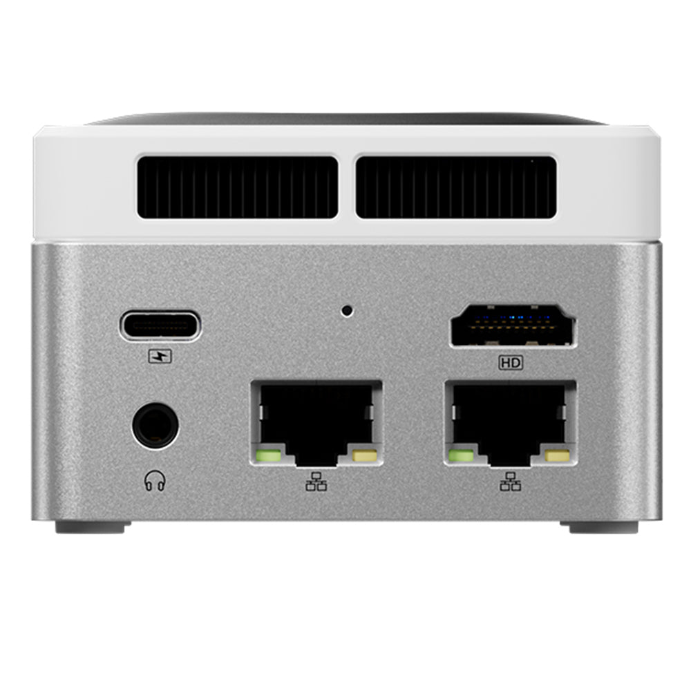 AOOSTAR T8 Mini PC (Free Docking Station), Intel N100 4 Cores Max 3.4GHz, 12GB LPDDR5 RAM 256GB SSD, Support Dual-screen 4K@60Hz Display, Dual Band WiFi, 1*Full-featured Type-C 2*USB3.0 2*USB2.0 1*HDMI 2*1000Mbps LAN 1*Audio Jack, 35W GaN Charger