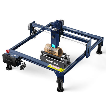ATOMSTACK A10 Pro 10W Laser Engraver Cutter, 0.01mm High Accuracy, Fixed-Focus, Dual Compression Spot, 410*400mm