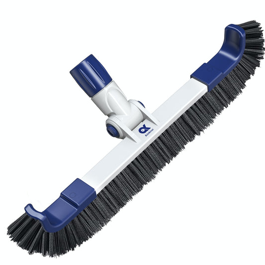 Ainkter PB26 19-inch 2 in 1 Pool Brush Head, Adjustable 180°, for Inground/Above Ground Pool Cleaning Walls, Waterline Tiles &amp; Floors