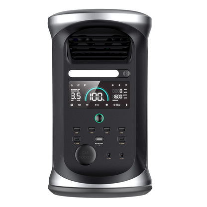 Ampace Andes 1500 Portable Power Station, 1462Wh LiFePO4, 2400W (Surge 3600W) SiCPrime Solar Generator, Full Charge in 55min, 4xAC, 4xUSB-A, 2xUSB-C, 2x5521, 1xCar Socket, 6000 Cycles, -20℃~45℃, APP Control, for Outdoor Camping, RVs, Home Backup