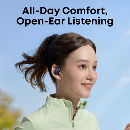 Anker Soundcore AeroFit 2 Open-ear Wireless Earbuds, Adjustable Ear Hooks, Bluetooth 5.4, Hi-Res Wireless Audio - Black