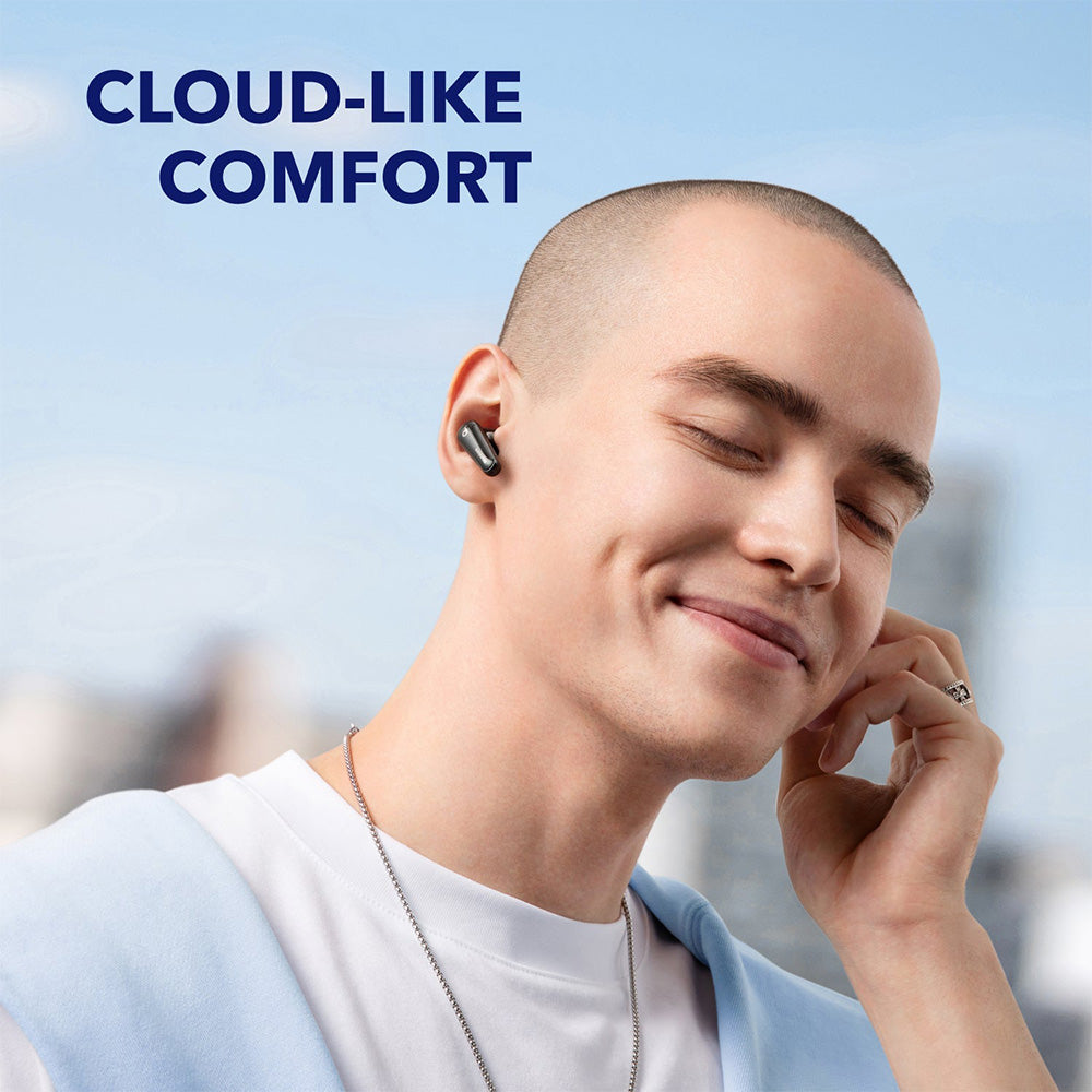 Anker Soundcore Liberty 4 True Wireless ANC Earbuds, Hi-Res Wireless Audio, Spatial Audio with Dual Modes, Heart Rate Sensor - Black