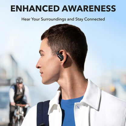 Anker Soundcore V30i Open-ear Earbuds, Ergonomic Ear Hooks, Bluetooth 5.3, App Control, Up to 36 Hours Playtime