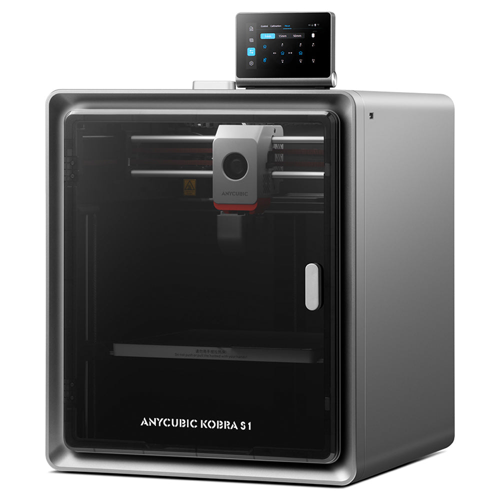 Anycubic Kobra S1 3D Printer, Enclosed CoreXY Construction, 600mm/s Ultra-Fast Print, Support Multi Color Printing with ACE Pro, 320℃ Hotend, 44dB Ultra-Quiet, 250*250*250mm