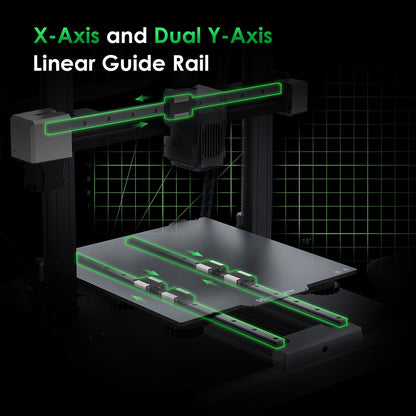 Artillery Sidewinder X4 Plus 3D Printer, 300*300*400mm, 500mm/s Print Speed, XY-Metal Linear Guide Rail, Auto Levelling, 8000 rpm Efficient Cooling Fans