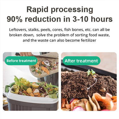 BEECO HQD-314Pro Electric Waste Kitchen Composter, 3.3L Big Capacity, Built-in UVC Light, Auto Home Compost Machine Odorless, Turn Food Waste to Fertilizer for Garden, Food Waste Compost Machine