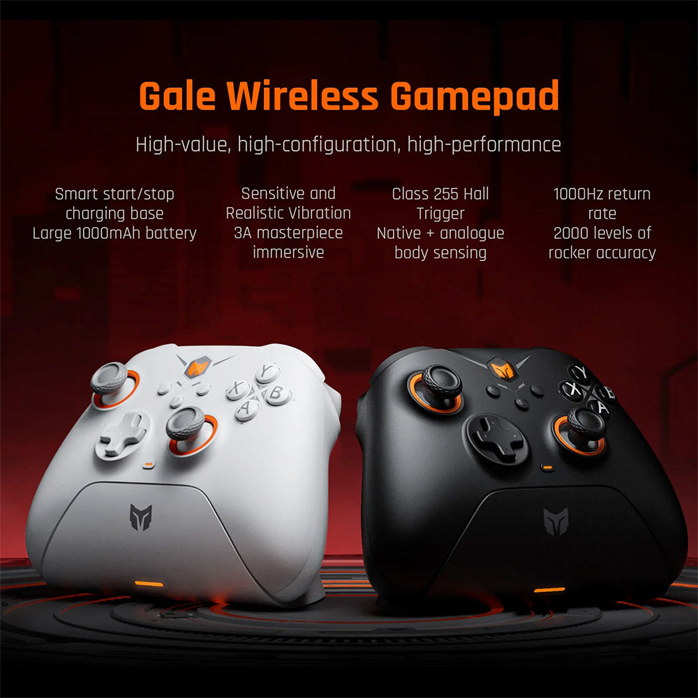 BIGBIG WON GALE HALL Wireless Game Controller, 3 Connection Modes, Hall Joysticks &amp; Triggers, Compatible with Switch / PC / iOS / Android