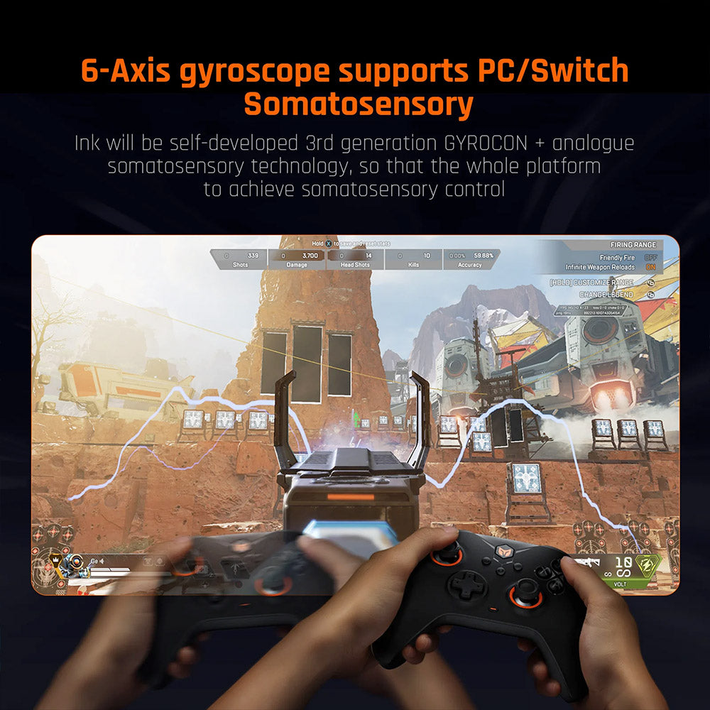 BIGBIG WON GALE HALL Wireless Game Controller, 3 Connection Modes, Hall Joysticks &amp; Triggers, Compatible with Switch / PC / iOS / Android