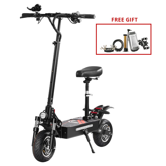 BOYUEDA Q7 Pro Electric Scooter, 2*1600W Motor, 52V 19AH Battery, 10-inch Tire, 70km/h Max Speed, 70km Range, Dual Hydraulic Disc Brakes, Front Hydraulic Shock Absorber &amp; Rear Spring Shock Absorber, APP Control