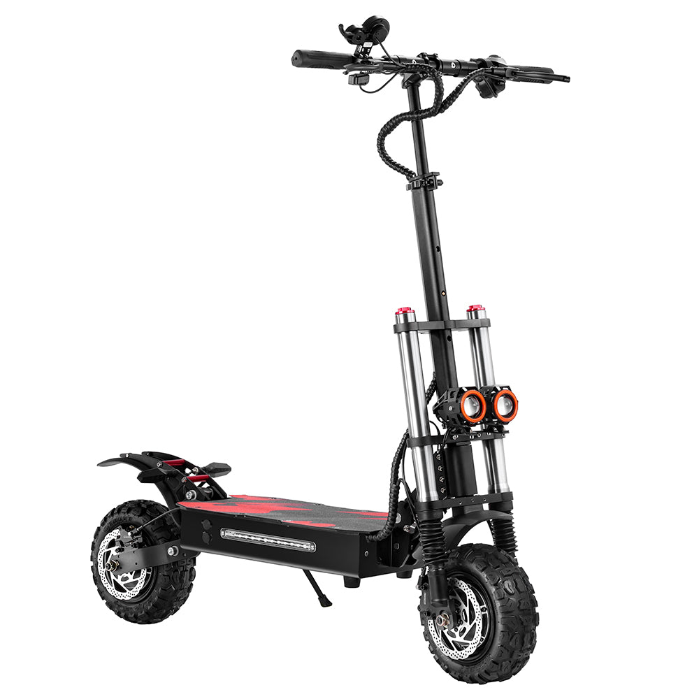 BOYUEDA S3-11 Electric Scooter, 3000W*2 Motor 85km/h Max Speed, 2280Wh Battery up to 120km Range, 11-inch Sawtooth Vaccum Off-road Tire,  Dual Hydraulic Disc Brakes, Hydraulic damping, 45° Climbing LCD Display All-round Lighting and turn signal