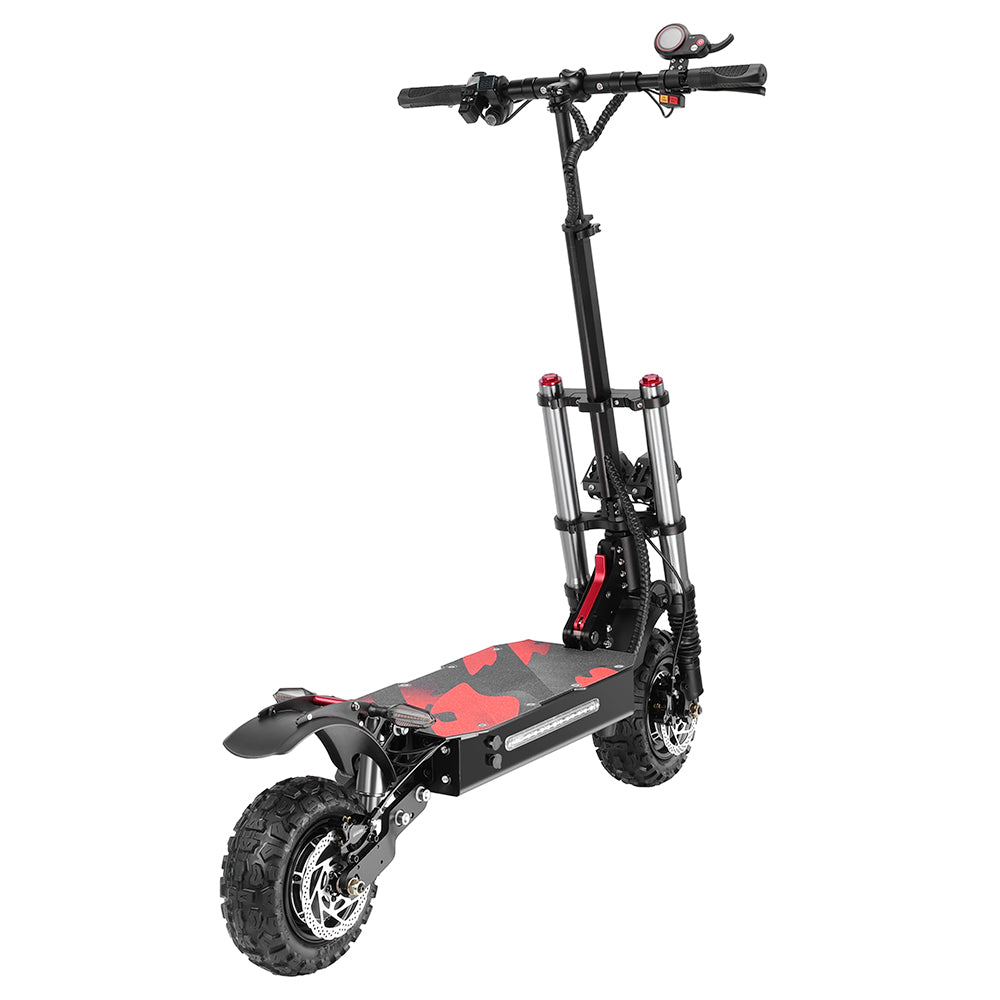 BOYUEDA S3-11 Electric Scooter, 3000W*2 Motor 85km/h Max Speed, 2280Wh Battery up to 120km Range, 11-inch Sawtooth Vaccum Off-road Tire,  Dual Hydraulic Disc Brakes, Hydraulic damping, 45° Climbing LCD Display All-round Lighting and turn signal