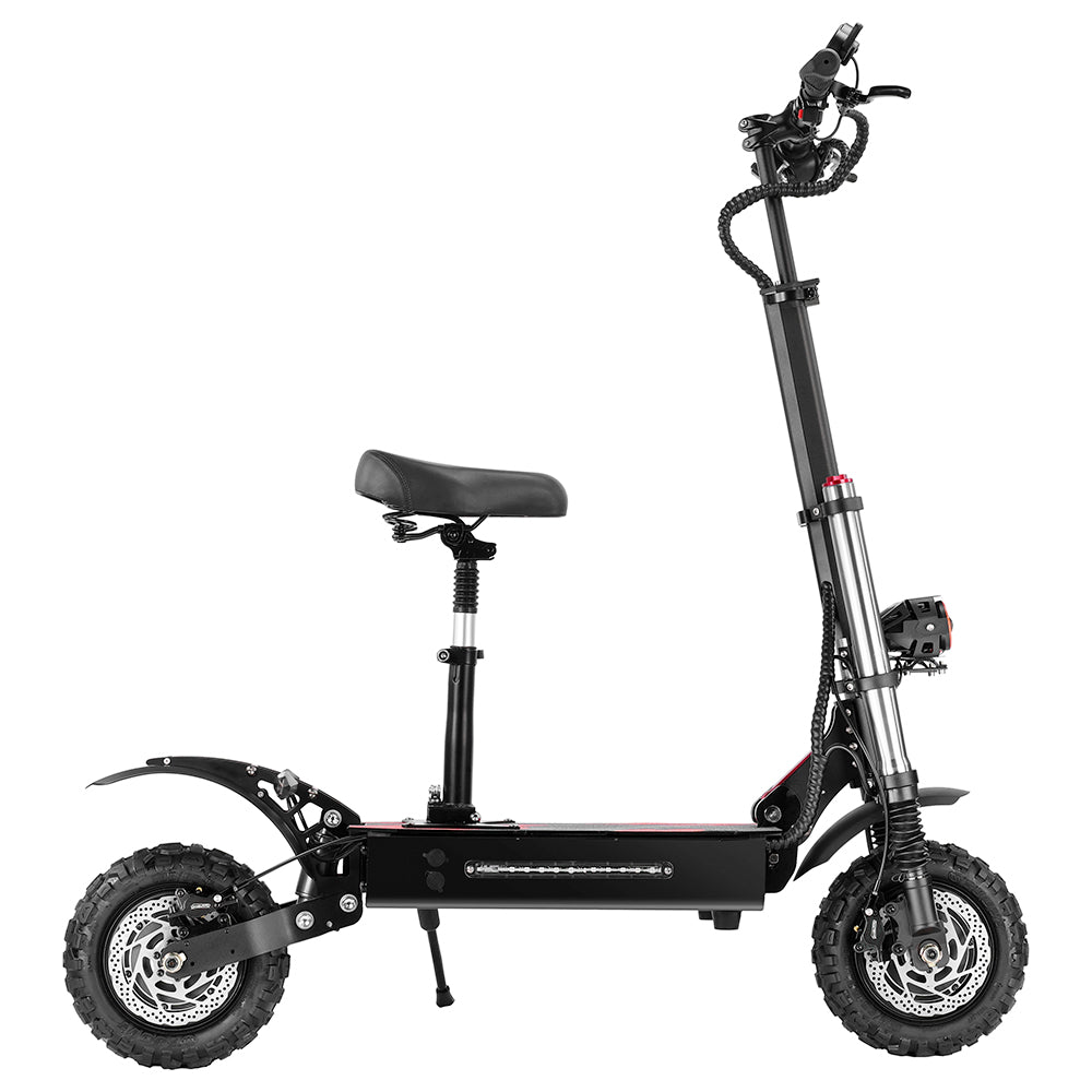 BOYUEDA S3-11 Electric Scooter, 3000W*2 Motor 85km/h Max Speed, 2280Wh Battery up to 120km Range, 11-inch Sawtooth Vaccum Off-road Tire,  Dual Hydraulic Disc Brakes, Hydraulic damping, 45° Climbing LCD Display All-round Lighting and turn signal