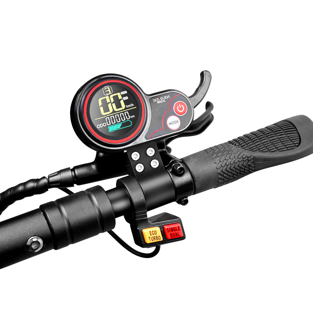 BOYUEDA S3-11 Electric Scooter, 3000W*2 Motor 85km/h Max Speed, 2280Wh Battery up to 120km Range, 11-inch Sawtooth Vaccum Off-road Tire,  Dual Hydraulic Disc Brakes, Hydraulic damping, 45° Climbing LCD Display All-round Lighting and turn signal