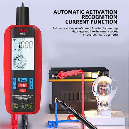 BSIDE A50 Digital Multimeter, 6000 Count, Electrical Test Pen, Leakage Tester, Voltage/Current/Capacitance/Resistance Tester