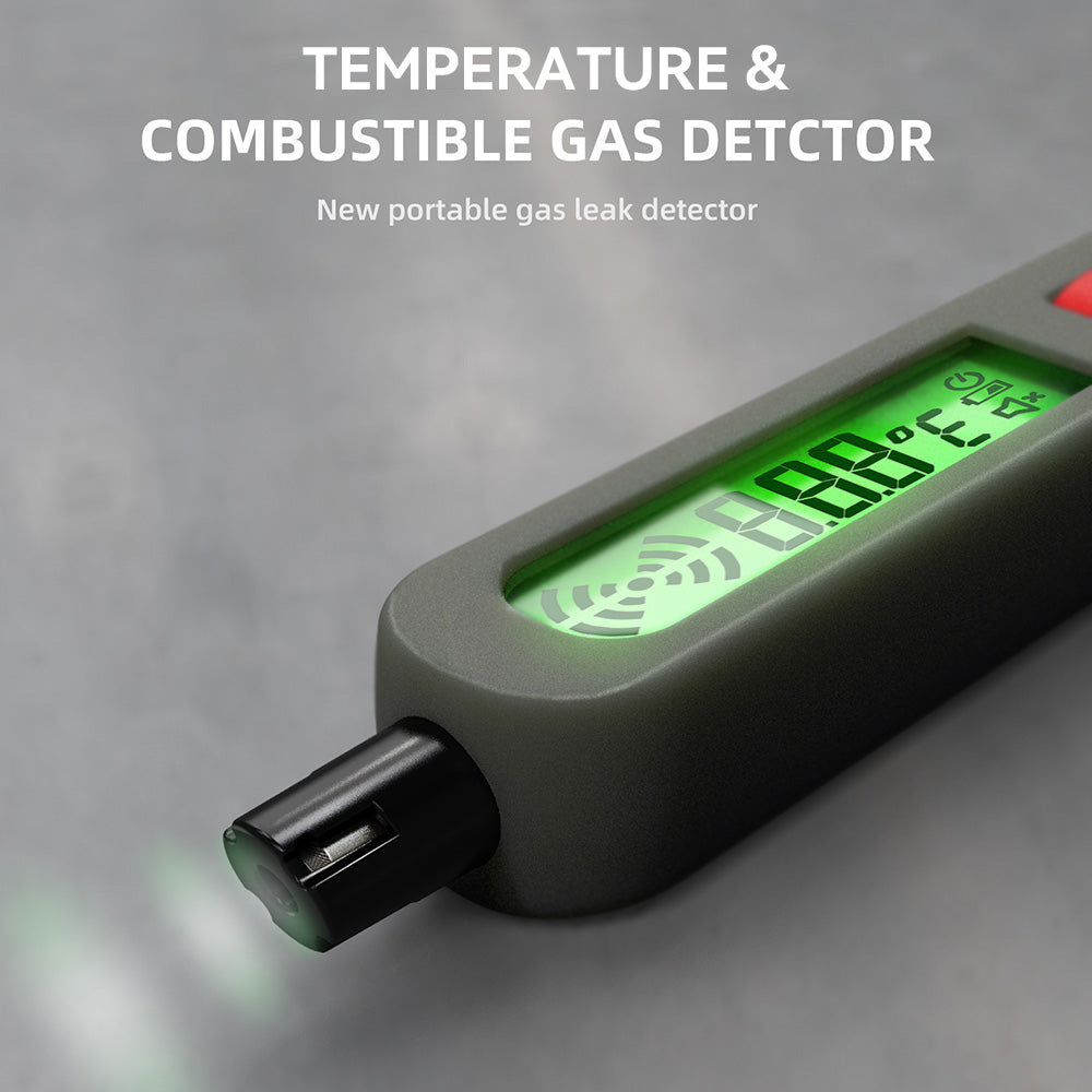 BSIDE G1 Combustible Gases Leak Detector, Natural Gases Leakage Detection, LCD Display with Backlight, Sound &amp; Light &amp; Vibration Alarm, without Bag