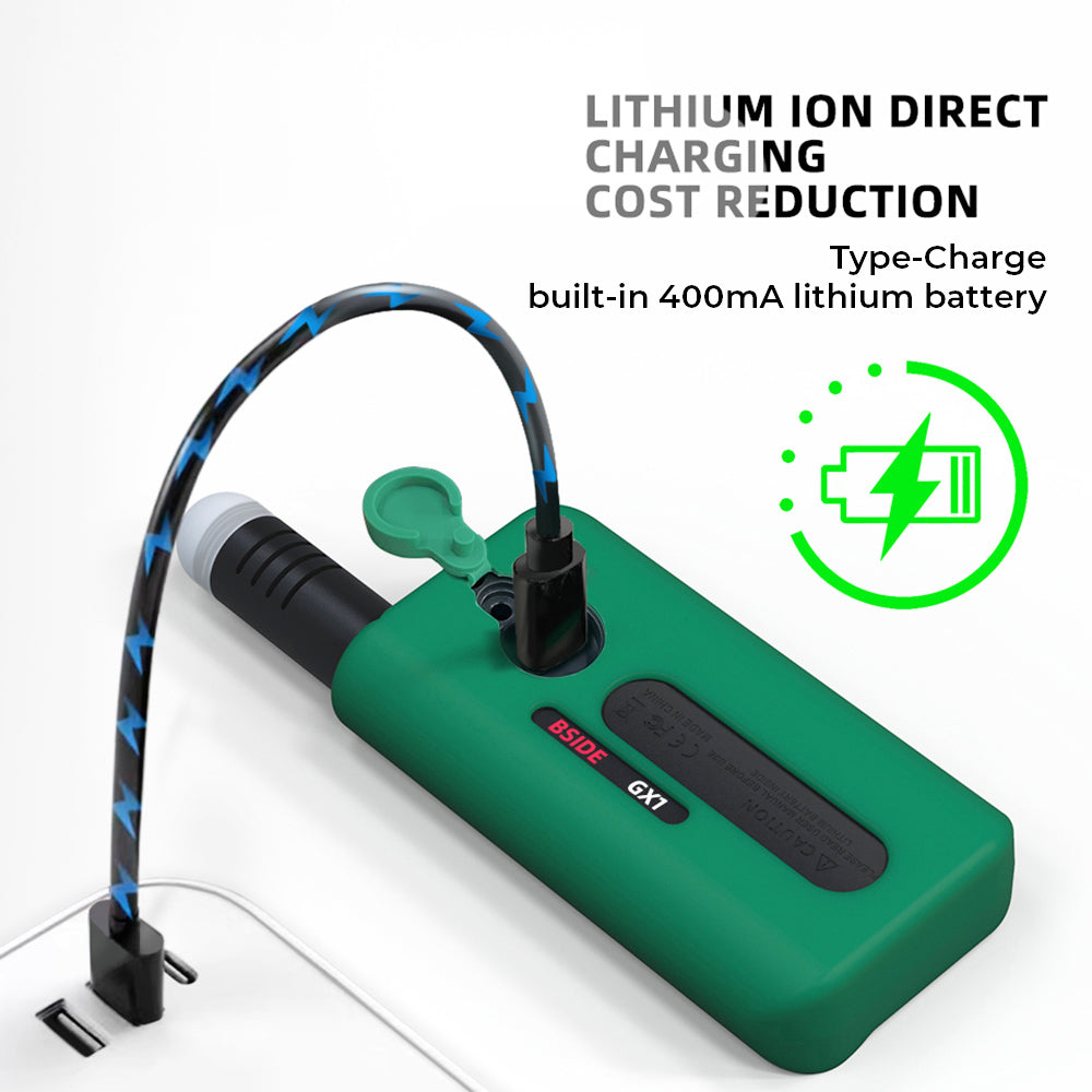 BSIDE GX1 4 in 1 Comprehensive Tester, Ambient/Temperature Humidity/Light Noise/Altitude Tester, with Decibel, A &amp; C Weighted Test Functions - Green