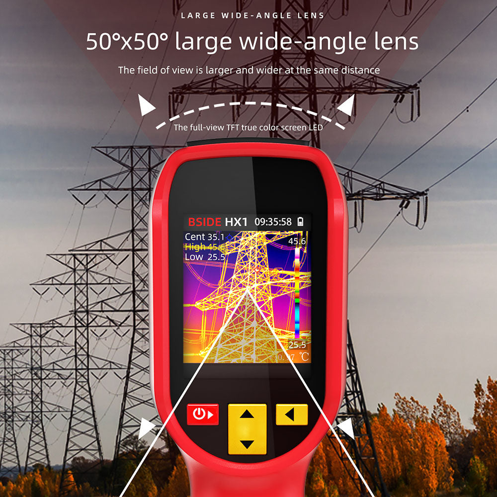 BSIDE HX1 Infrared Thermal Imager, 240*240P, 2.4 Inch LCD Screen, IP54 Protection