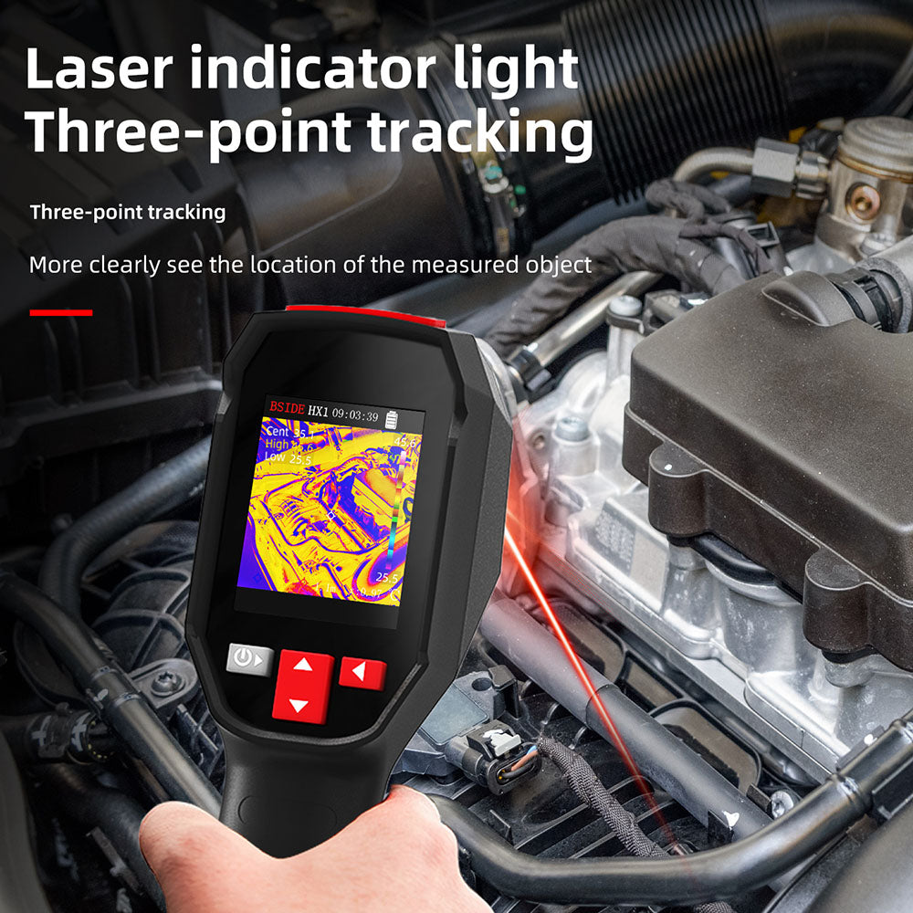 BSIDE HX3 Infrared Thermal Imaging Camera, 2.4-inch TFT LCD, 240 x 240 Resolution, -20°C to 550°C Tempearture Range, for Home Inspection HVAC Electrical