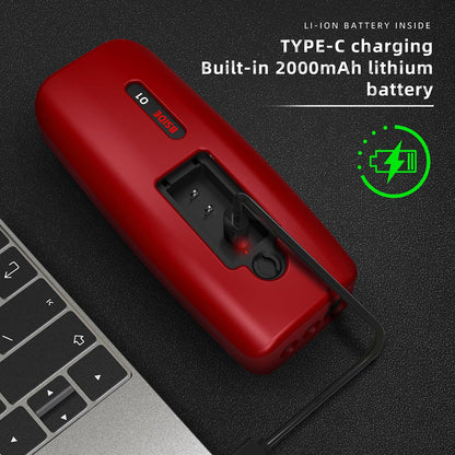 BSIDE O1 Digital Oscilloscope, Handheld Multimeter, Waveform Storage, Sampling Rate 48MSa/s 10MHz, Professional Electronic Components Tester - Red