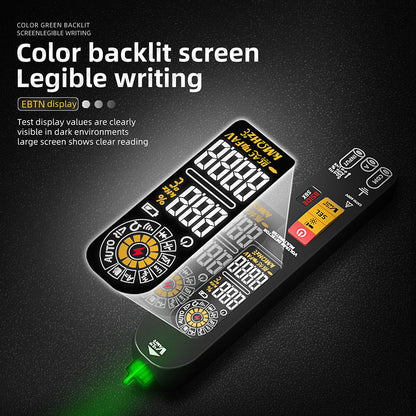 BSIDE S6X Intelligent Multimeter, EBTN Color Screen, Pen Type Voltage Current Capacitance Nai Multimeter, Rechargeable 400mAh Li-ion Battery