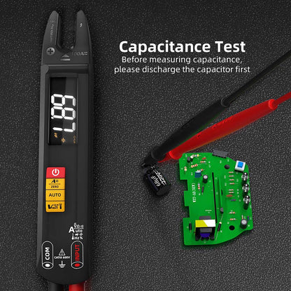 BSIDE U1 Digital Clamp Multimeter, Electric Tester Pen, Bright LED Flashlight, DC AC 100A Pliers, T-RMS Current