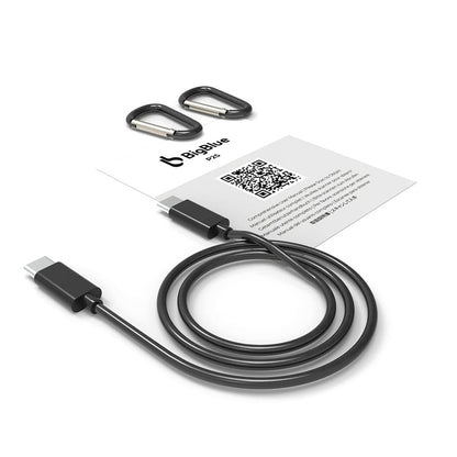 BigBlue P25 25W Portable Solar Panel Charger, USB-A and USB-C Ports, IP68 Waterproof, for Backpacking Compatible with Cellphones, Tablets, Power Bank