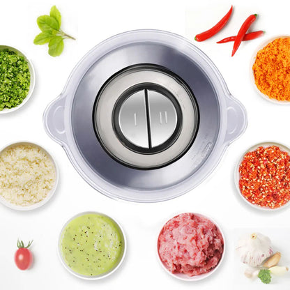BioloMix CP615 Electric Meat Grinder Chopper, Low/High 2 Speeds, 500W Motor, 2L Large Capacity