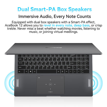 Blackview Acebook 12 Laptop, 16 inch 1920*1200 IPS Screen, Intel Core i5-1030NG7 4 Cores Max 3.5GHz, 16GB RAM 512GB SSD, WiFi 5 Bluetooth 4.2, 1*Full-featured Type-C, 2* USB 3.2, 1* USB 2.0, 1* HDMI, 1* SD Card, 1* Audio Jack, 57Wh Battery