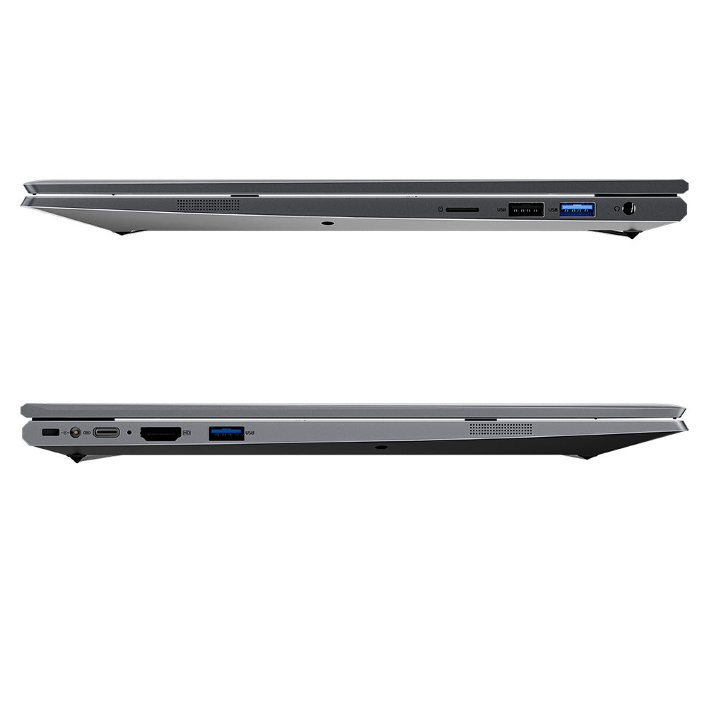Blackview Acebook 8 Laptop, 15.6-inch 1920*1080 IPS Screen, Intel Core N97 4 Core Up to 3.6GHz, 16GB RAM 512GB SSD, Dual-band WiFi Bluetooth 5.0, 2*USB 3.0 1*USB 2.0 1*USB-C 1*HDMI 2.0 1*Audio Jack 1*MicroSD Card Slot, 38Wh Battery 36W Charge - Grey