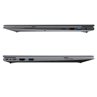 Blackview Acebook 8 Laptop, 15.6-inch 1920*1080 IPS Screen, Intel Core N97 4 Core Up to 3.6GHz, 16GB RAM 512GB SSD, Dual-band WiFi Bluetooth 5.0, 2*USB 3.0 1*USB 2.0 1*USB-C 1*HDMI 2.0 1*Audio Jack 1*MicroSD Card Slot, 38Wh Battery 36W Charge - Grey