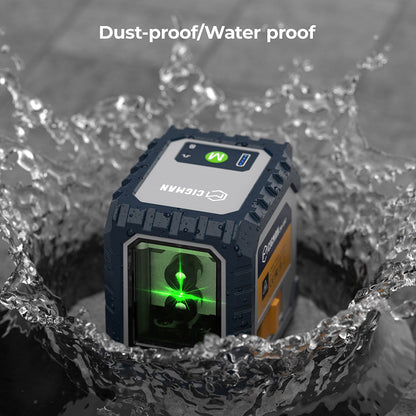 CIGMAN CM-G02 2 Lines Laser Level, Self-Leveling, Rechargeable 1000mAh Li-ion Battery