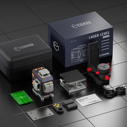 CIGMAN CM-S02 4x360° 16 Lines Laser Level, APP Control, LCD Screen, 40H Ultra Running Time