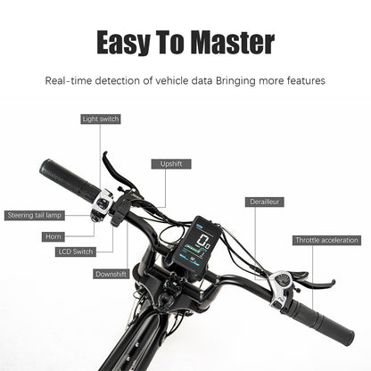 CMACEWHEEL K20 Electric Bike 20*4.0 inch CST Tire 750W Motor 40-45km/h Max Speed 48V 17Ah Battery 75km Range