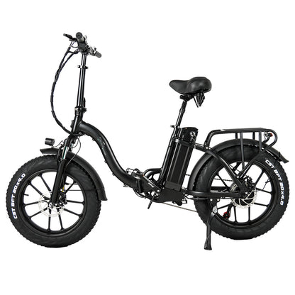 CMACEWHEEL Y20 Folding Electric Bike, 250W Motor, 48V 18Ah Battery, 20 x 4.0'' CST Fat Tires, 25km/h Max Speed, 70-90km Range, Front &amp; Rear Disc Brake, IP65 Waterproof - Black