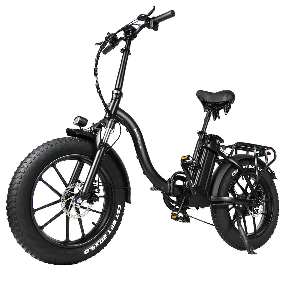 CMACEWHEEL Y20 Folding Electric Bike, 250W Motor, 48V 18Ah Battery, 20 x 4.0'' CST Fat Tires, 25km/h Max Speed, 70-90km Range, Front &amp; Rear Disc Brake, IP65 Waterproof - Black