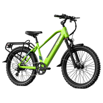 CYSUM Hoody Teenager Electric Bike, 250W Motor, 36V 10Ah Battery, 35km/h Max Speed, 55km Max Range, 24*2.1-inch Tires, SHIMANO 8-speed, LCD Display, LED Headlights