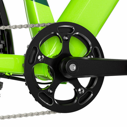 CYSUM Hoody Teenager Electric Bike, 250W Motor, 36V 10Ah Battery, 35km/h Max Speed, 55km Max Range, 24*2.1-inch Tires, SHIMANO 8-speed, LCD Display, LED Headlights